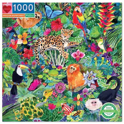 EeBoo Amazon Rainforest 1000pc Jigsaw Puzzle • $35.99