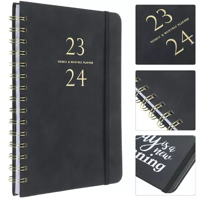£15.53 • Buy  Weekly Planner Daily 2023-2024 Notebook Dated Agenda Pu Spiral Student Office