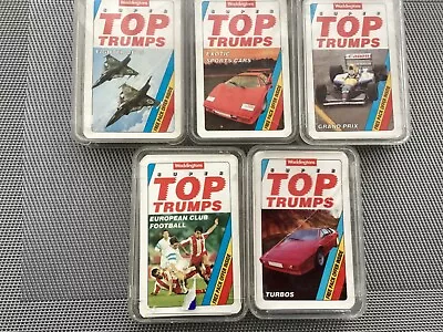 Super Top Trumps Turbos By Waddingtons Cars Planes Grand Prix Football • £17.50