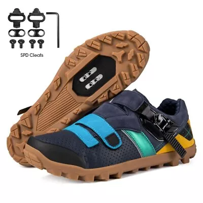 Professional MTB Cycling Shoes Men Mountain SPD Cleat Outdoor Bicycle Sneakers • $50.84