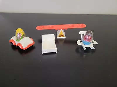 Vintage Hasbro Weebles Wobbles Teeter Toter Playground Chairs Car Lot • $25