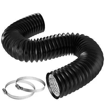 VIVOSUN 4/6/8 Inch Aluminum Ducting Dryer Vent Hose For HVAC Ventilation Black • $21.99