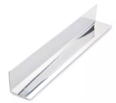 £11.99 • Buy Chrome Silver Effect PVC Internal Angle 27mm X 27mm X 2.45mt (8ft) Wall Cladding