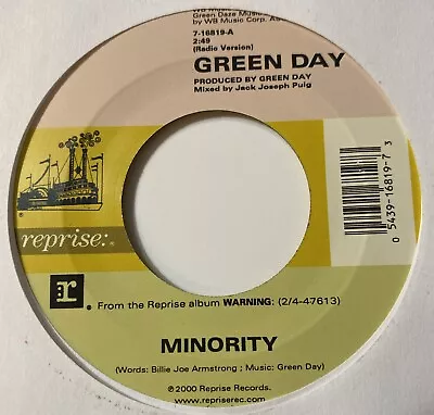 Green Day 45 Minority / Jackass NEW Unplayed Reprise White Sleeve • $9.99