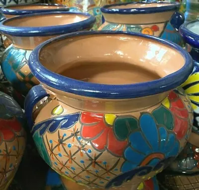 MEXICAN CLAY POTTERY - Terra-Cotta 10  Planter  ***FREE FREIGHT*** • $68.98