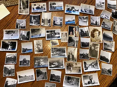 Black & White Photo Lot Of 50+ 2.5  X 3.5  & Smaller 1900's California Family • $12.99