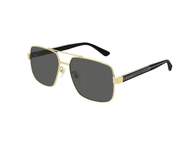 $420.22 • Buy Sunglasses Gucci Authentic GG0529S 001 Gold Grey