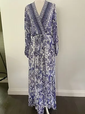 Iona Silk Maxi Dress - Size 1 (8-14) • $80