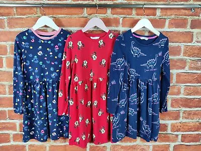 £14.99 • Buy Girls Bundle Age 6-7 Years 100% M&s Long Sleeve Jersey Dress Minie Mouse 122cm
