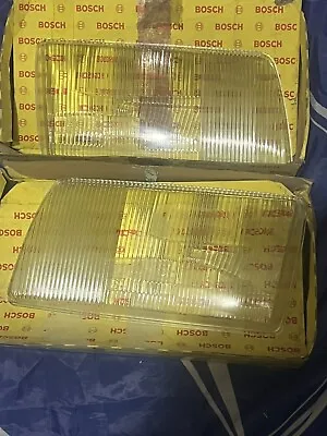 Mercedes Benz W126 560SEL 500SEL 380Sedan Euro Headlights Lens BOSCH Genuine NOS • $350