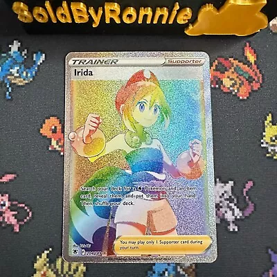 Pokémon TCG Irida Sword & Shield - Astral Radiance 204/189 Holo Secret Rare NM • $14.99