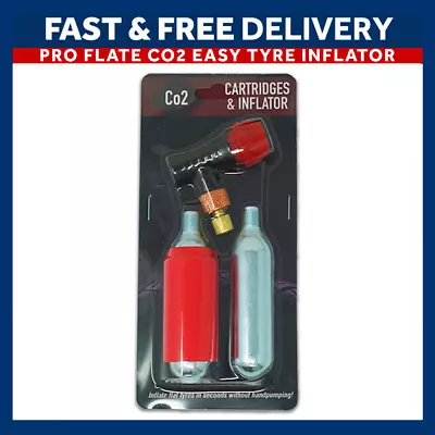 £9.70 • Buy PRO Flate Rapid Bike Tyre Inflator Pump Uses CO2 Cartridges Canisters Presta