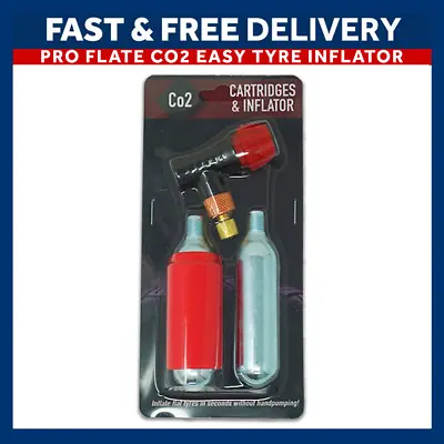 PRO Flate Rapid Bike Tyre Inflator Pump Uses CO2 Cartridges Canisters Presta • £9.70