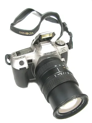 Very Nice NMint MINOLTA MAXXUM HTsi PLUS 35MM CAMERA W/Sigma 28-105mm F/3.8 Lens • $54.95