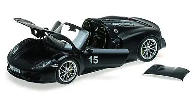 MINICHAMPS 2013 Porsche 918 Spyder Weissach Package Matt Black #15 1:18*New Item • $299