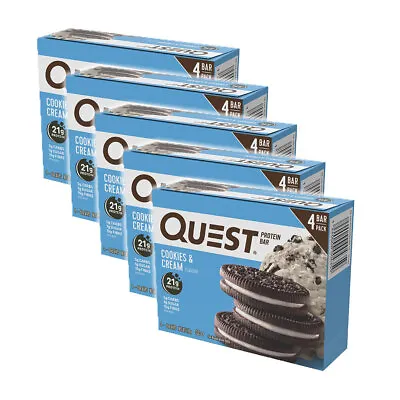 20x Quest 60g Protein Bars Cookies And Cream Health/Fitness Gym/Training Food • $84