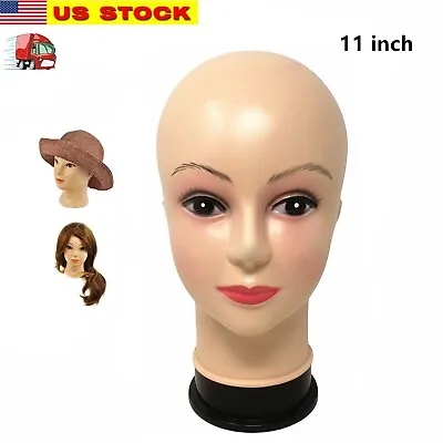 $16.99 • Buy Female Bald Mannequin Doll Head For Wig Making, Hats, Eyeglasses, Displaying