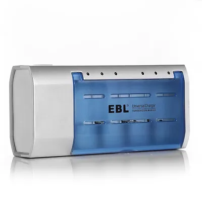 EBL Battery Charger For AA AAA C D 9V Ni-MH Ni-CD Rechargeable Batteries • $14.99