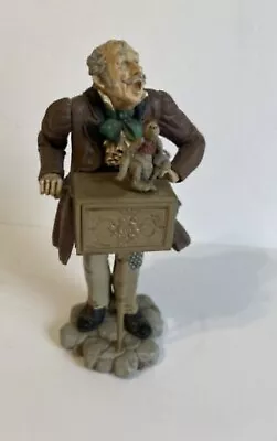 Vintage 1982 Hallmark Musical Organ Grinder & Monkey Figurine 8 1/2  WORKS • $18.99