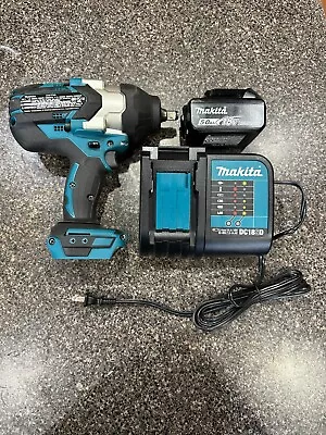 Makita XWT08 18-Volt 1/2-Inch Cordless Impact Wrench With Charger & Battery • $375