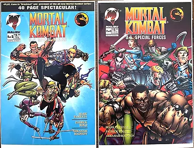 Mortal Kombat Us Special Forces #1-2 Complete Set 1995 Malibu Comics Vf • $19.99