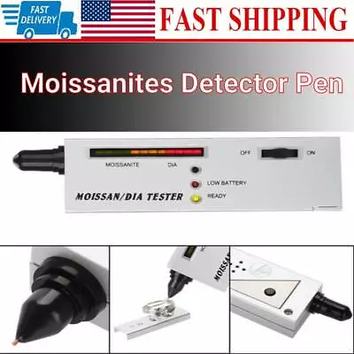 Moissan LED Indicator Tester Moissanites Detector Pen Jewelry Testing Tool US • $20.89