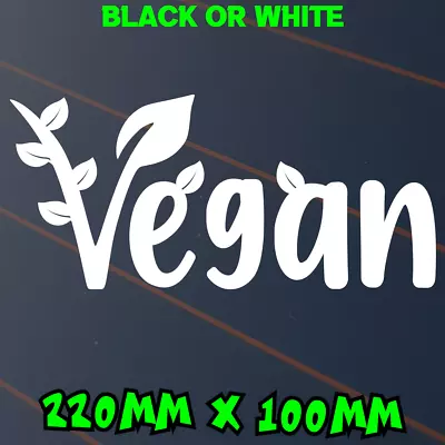 Vegan Sticker Car Decal Window Vegetarian Leaf Food Plant Animal Lover Hippie • $5.95