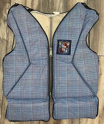 Vintage Stearns Blue Red Plaid Life Jacket/Vest Ladies Small 36”-38” Chest USA • $29.97
