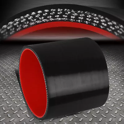 3  3-ply Straight Turbo/intake/intercooler Piping Silicone Coupler Hose Black • $6.98