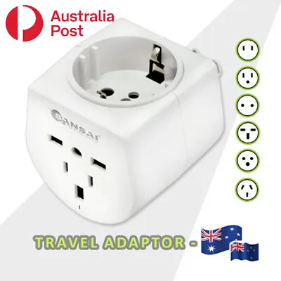 $13.95 • Buy Travel Adaptor UK/USA/Europe/China/Japan & More Other Countries To Australia