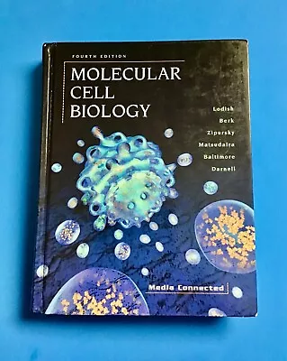 Molecular Cell Biology Hardcover Textbook By Lodish & Berk 4th Edition W/CD-Rom • $59.95