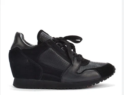 £12.99 • Buy Ash Trainers Dean Low - Wedge Black - Eu 39 Uk 6 Rrp £155