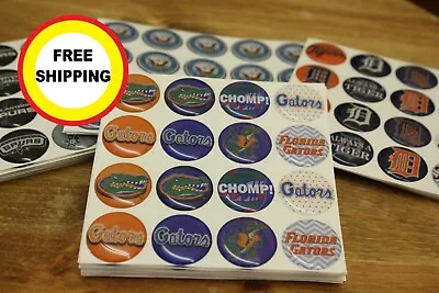 Uf Gators 16-piece Set 1  Round Stickers With Clear Dome Cover • $5