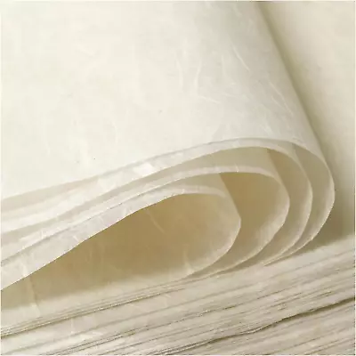 50/100 Sheets  A4 Mulberry Paper Sheets Natural Fiber Rice Paper8.3X11.7In Natu • $15.36