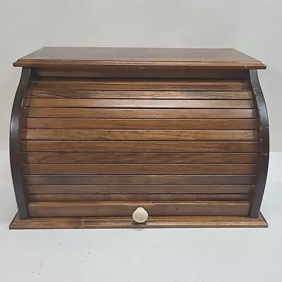 Vintage LARGE Handmade Roll Top Bread Box • $39.99