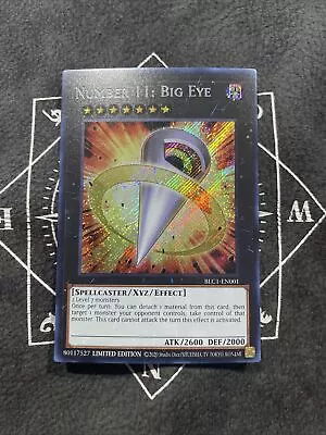 Number 11: Big Eye Secret Rare BLC1-EN001 LIMITED EDITION Yu-Gi-Oh! TCG • $4