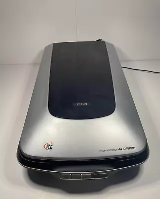 Epson Perfection 4490 Photo Flatbed Scanner Model J192A & Power Adapter WORKS ✅ • $90