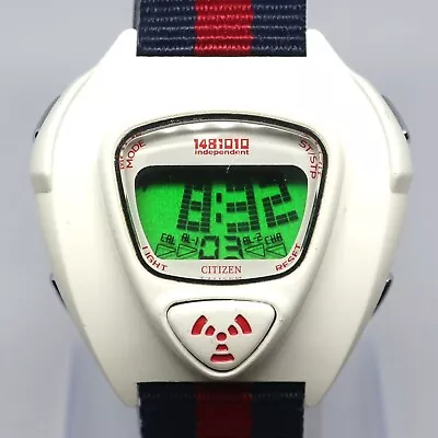Citizen Independent 1481010 D380 S68610 Y Digital White Case Fully Working Watch • $59.75