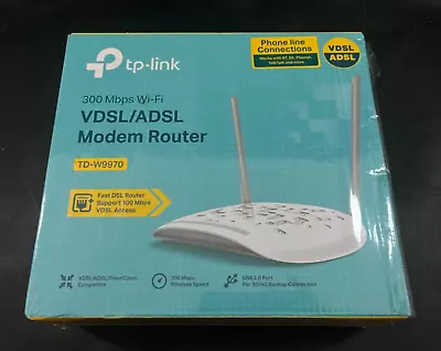 TP-Link TD-W9970  300Mbps Wireless Modem Router  **FOR PARTS** • £9.99