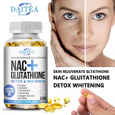 L-Glutathione 2028mg Skin Whitening Strong Antioxidant Anti UV Radiation • $10.14