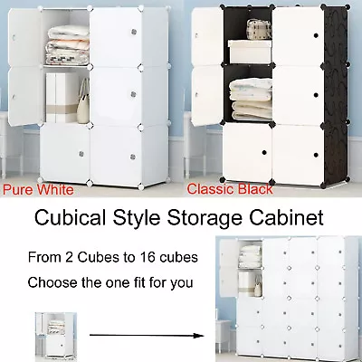 DIY 4/8/9/12 Cube Storage Kid Cabinet Wardrobe Toy Book Rack Book Shelve RBM • $34.99