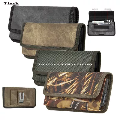 7INCH Extra Large Pouch Belt Clip HORIZONTA Holster Carrying Case For Cell Phone • $10.99