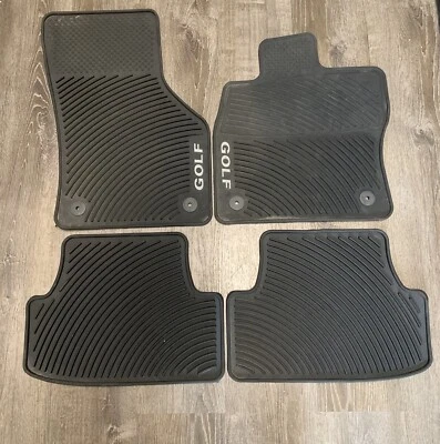 $84.61 • Buy ✅2015-2020 VW Golf Rubber Floor Mats 4 Door Hatchback OEM All Weather Full Set