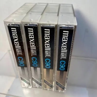 Set Of 4 MAXELL UD XL I C90 Hi-Bias EPITAXIAL Cassette Tape  Japan NEW UNUSED • $34.99