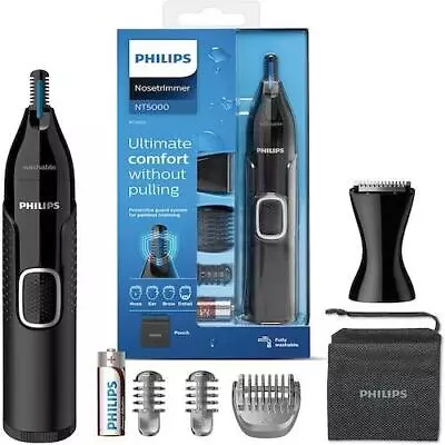 Philips Nose Hair Trimmer Series 5000 Nose Ear And Eyebrow Trimmer - NT5650/16 • $50.95