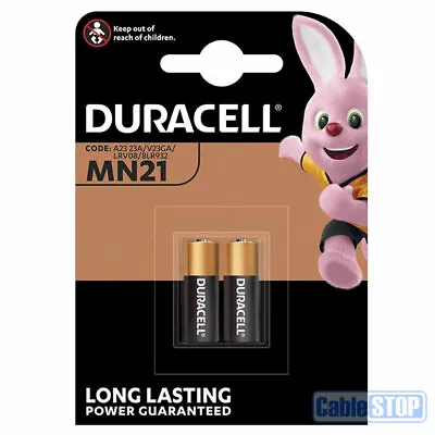 2 X Duracell MN21 Batteries * EXPIRY DATE: 2028 * LR23 23A 23AE L1028 LRV08 • £4.25