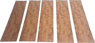 Makore Pommele Quilted Figured Wood Veneer: 5 Sheets ( 22.5  X 5  ) 3.5 Sq Ft • $26.99