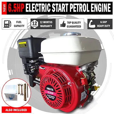 $1300 • Buy 6.5hp Ohv Stationary Petrol Engine 19mm Shaft 4 Water Pump Generator Go Kart Etc