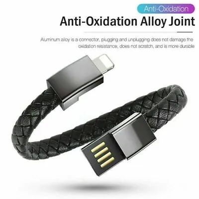 Charger Cable For IPhone Type C Micro Bracelet Leather USB Lead USB Fast Charge • $9.95