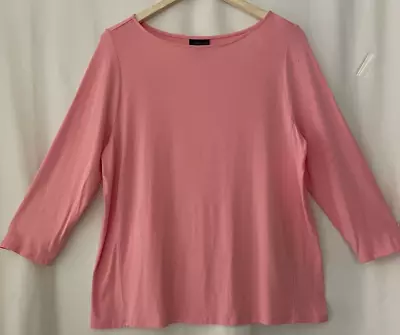 J. JIll Wearever Collection Size M Ballet Pink Top Blouse 3/4 Sleeves • $16.50